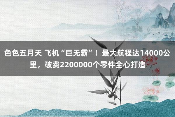 色色五月天 飞机“巨无霸”！最大航程达14000公里，破费2200000个零件全心打造