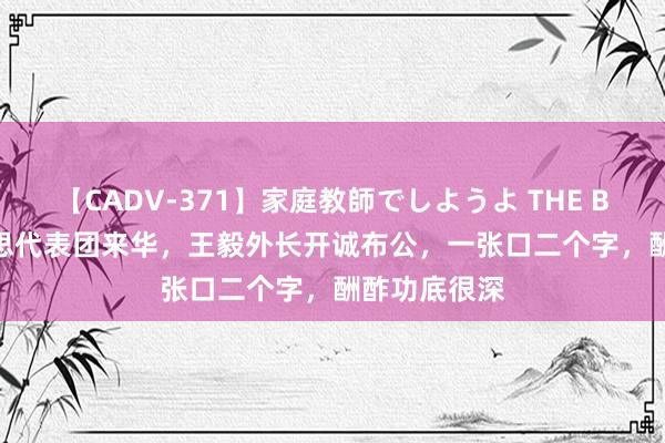 【CADV-371】家庭教師でしようよ THE BEST 2 好意思代表团来华，王毅外长开诚布公，一张口二个字，酬酢功底很深