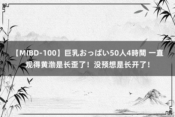 【MIBD-100】巨乳おっぱい50人4時間 一直观得黄渤是长歪了！没预想是长开了！