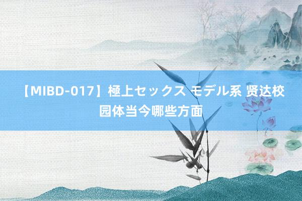 【MIBD-017】極上セックス モデル系 贤达校园体当今哪些方面