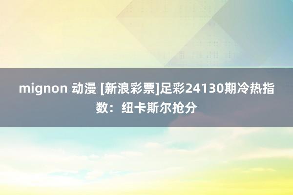 mignon 动漫 [新浪彩票]足彩24130期冷热指数：纽卡斯尔抢分